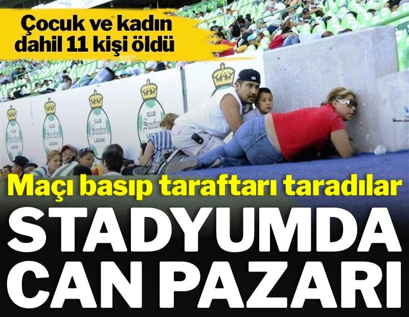 Kanlı hesaplaşmada taraftarı taradılar: Stadyumda can pazarı