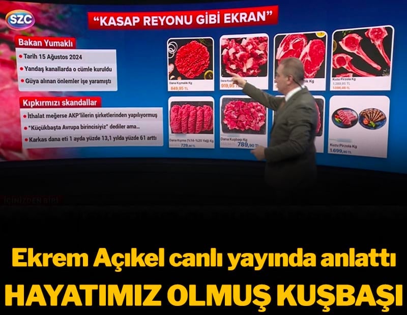 Ekrem Açıkel canlı yayında anlattı: "Hayatımız olmuş kuşbaşı"