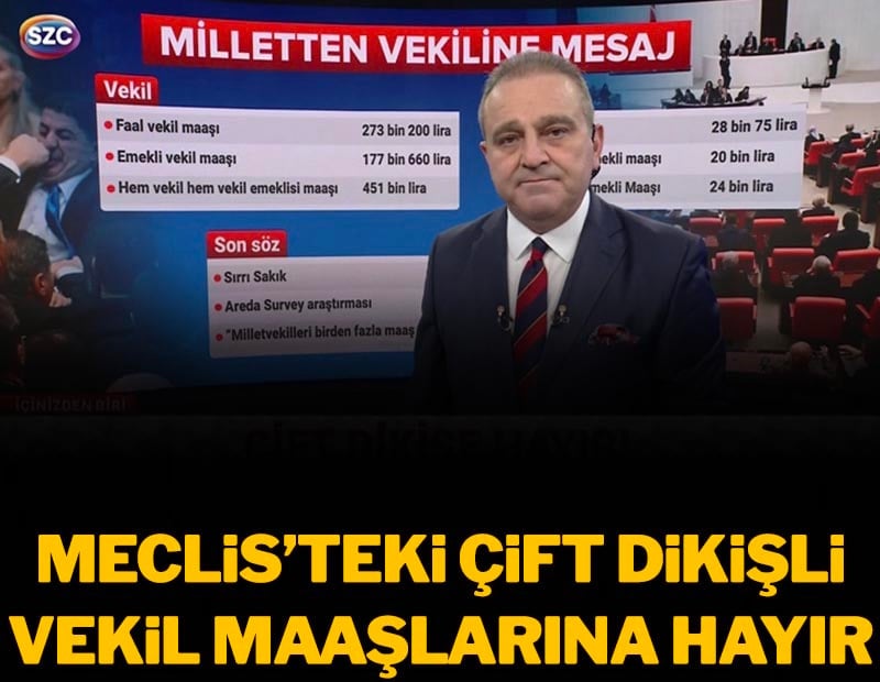 Meclis'teki çift dikişli vekil maaşlarına hayır