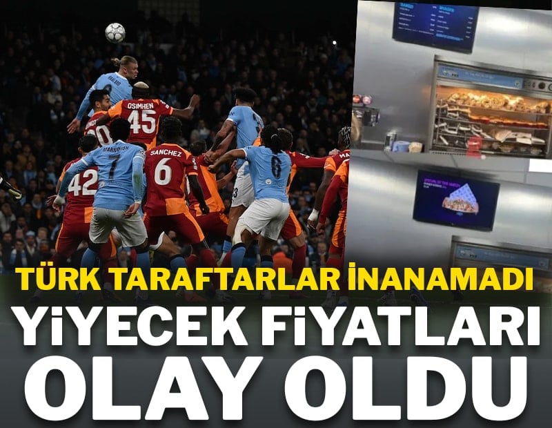 Manchester City Stadı'ndaki yemek fiyatları olay oldu!
