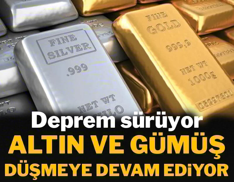 Altın ve gümüş sert düştü! Bir gecede tarihi kayıp