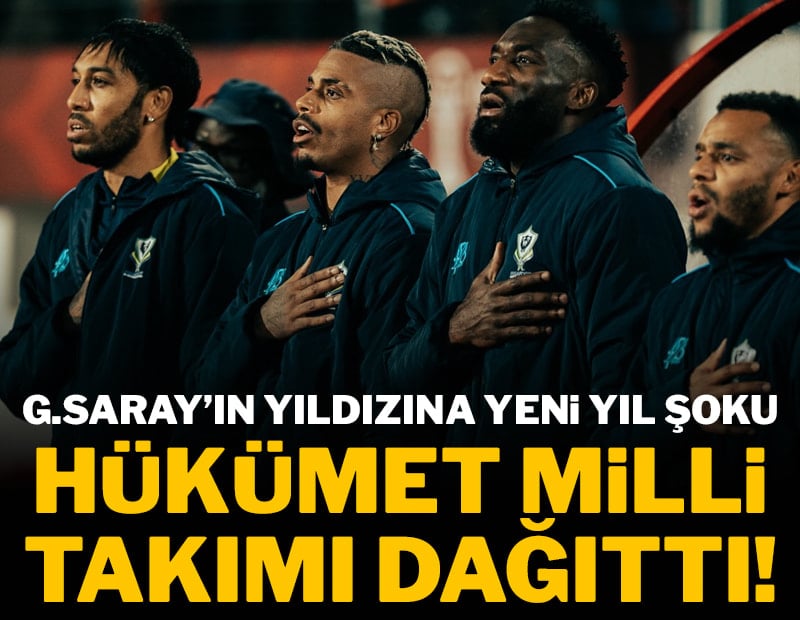 G.Saray'ın yıldızı şokta... Hükümet Milli Takım'ı askıya aldı!