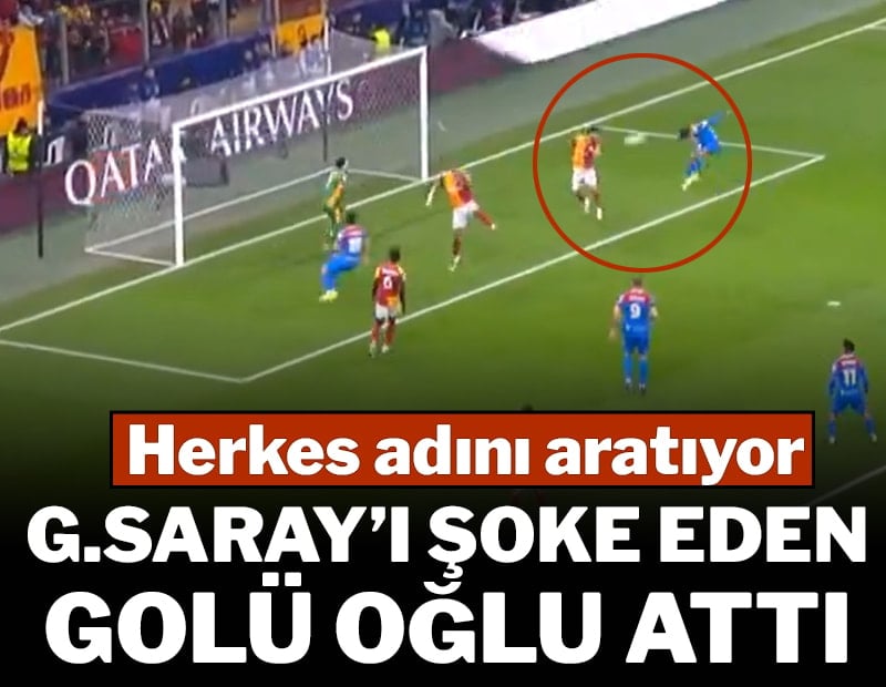 G.Saray'ı şoke eden golü oğlu attı