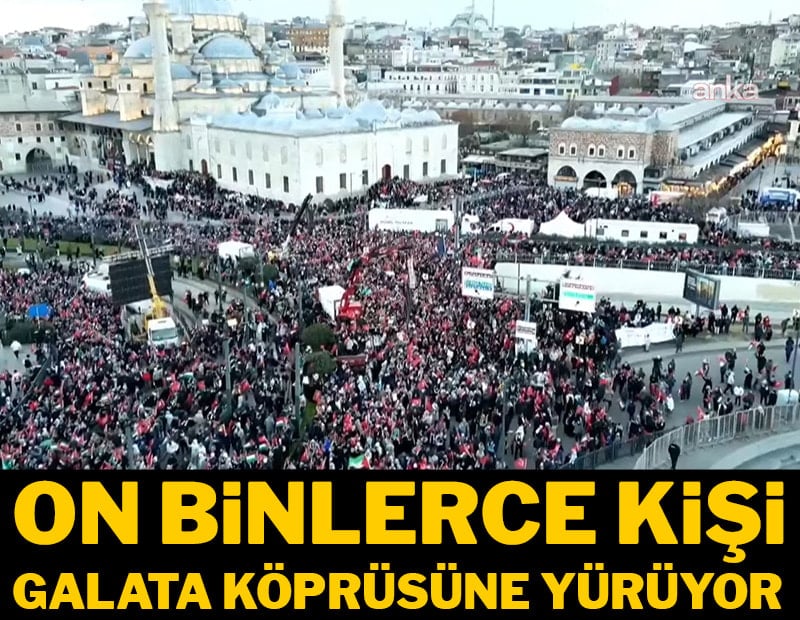 İstanbul’da Filistin’e destek yürüyüşü