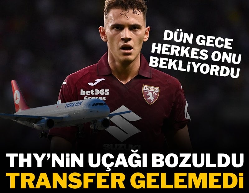 THY'nin uçağı bozuldu yeni transfer Kristjan Asllani gelemedi