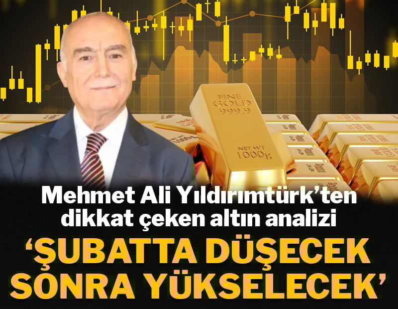 Mehmet Ali Yıldırımtürk'ten dikkat çeken altın analizi: Şubatta düşecek sonra yükselecek
