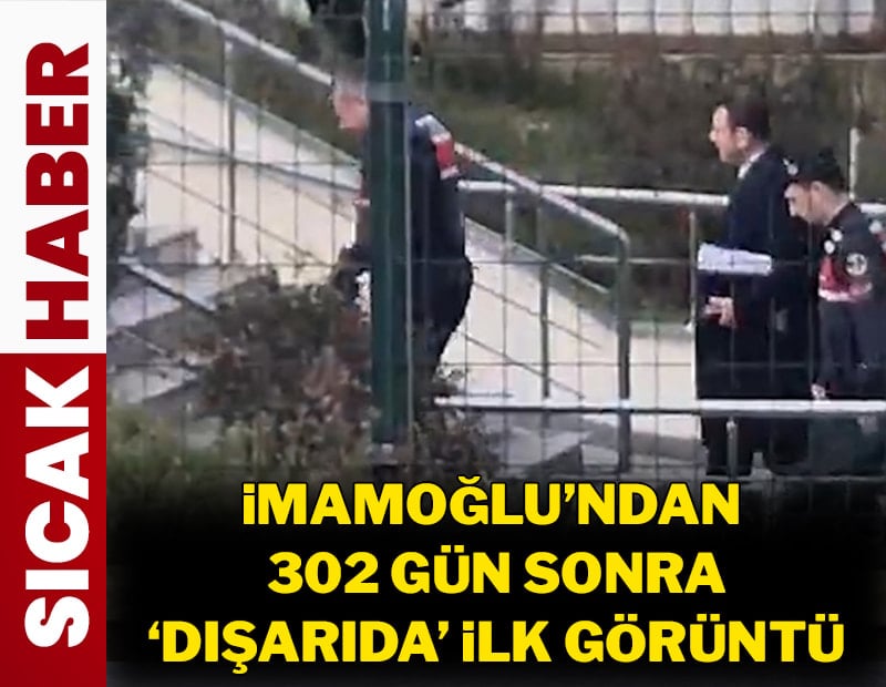 İmamoğlu'ndan 302 gün sonra 'dışarıda' ilk görüntü