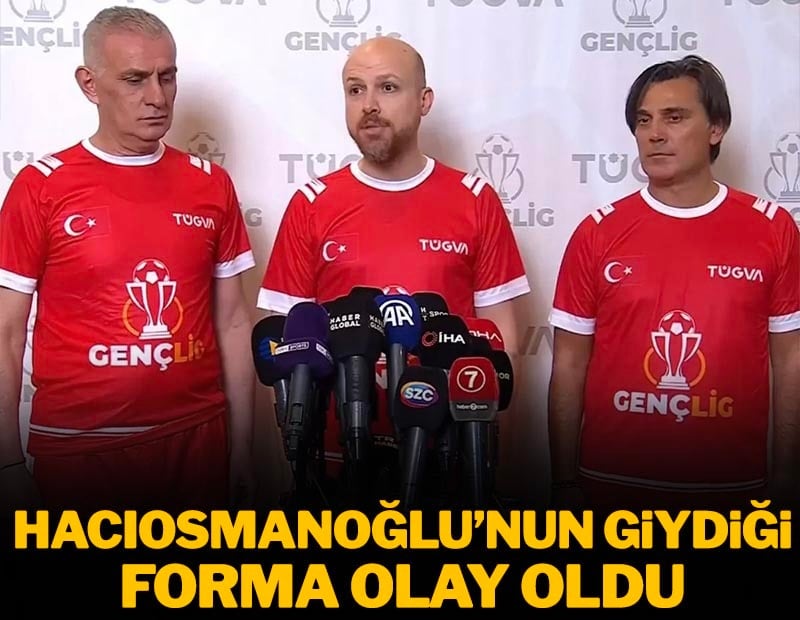 TÜGVA'nın etkinliğinde Hacıosmanoğlu'nun giydiği forma gündem oldu