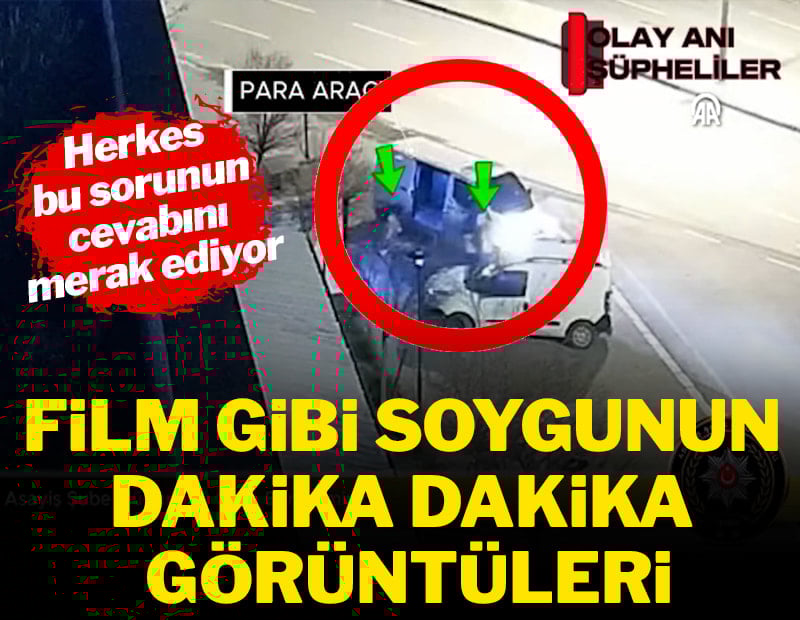 İzmir'deki film gibi soygunun dakika dakika görüntüleri: Torbalarla milyonları götürdüler