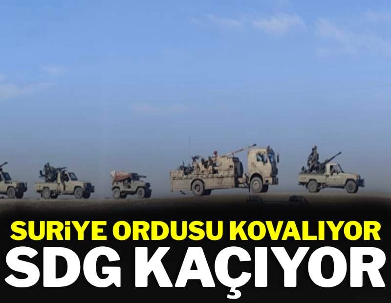 Suriye Ordusu kovalıyor, SDG kaçıyor