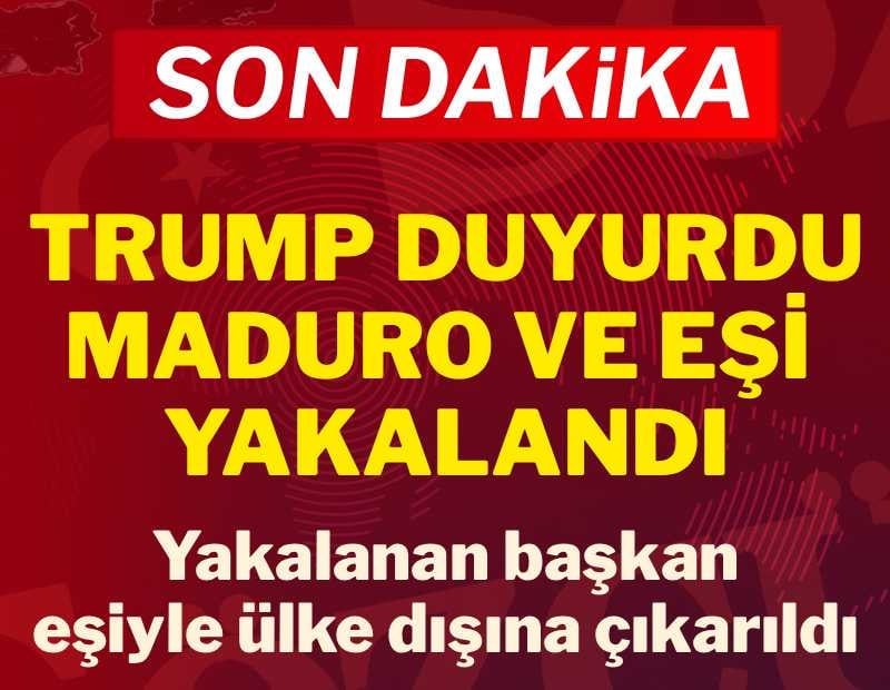 ABD Venezuela'ya saldırdı: Trump Maduro'nun yakalandığını duyurdu