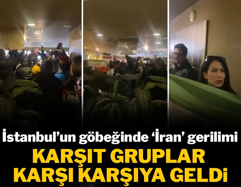 İstanbul'da İran Konsolosluğu yakınında gerilim: İki grup karşı karşıya geldi