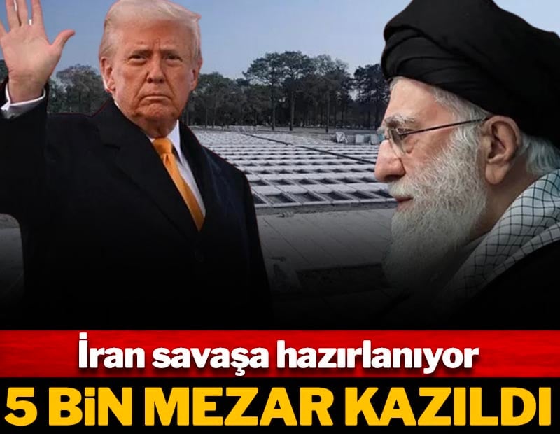 İran savaşa hazırlanıyor! ABD askerleri için 5 Bin mezar kazdılar