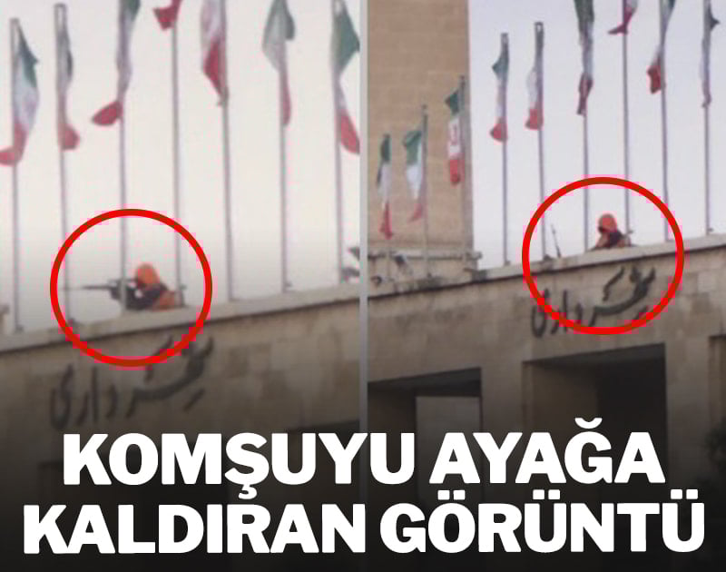 Komşuyu ayağa kaldıran görüntü