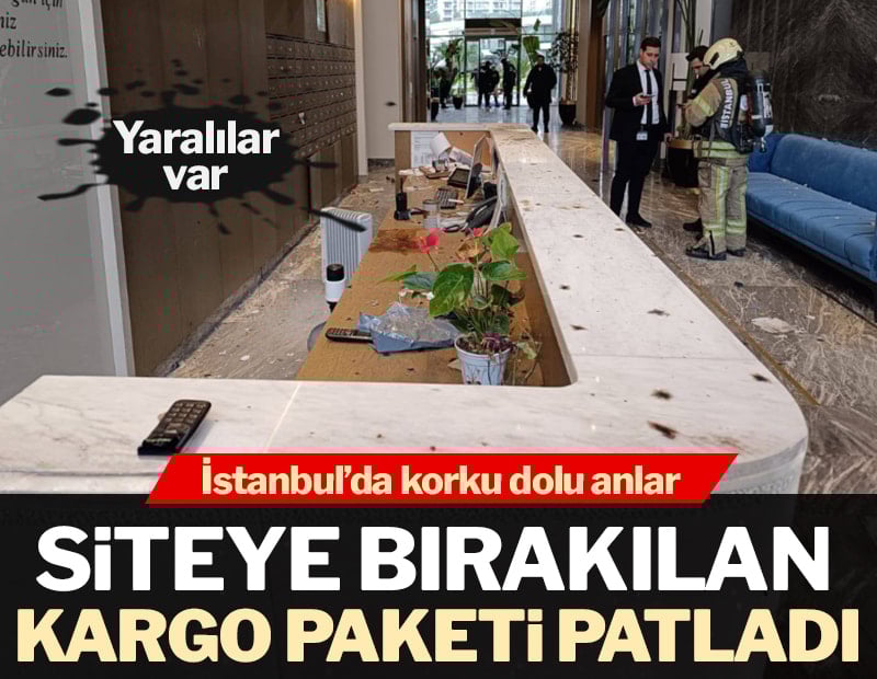 Danışmaya bırakılan kargo patladı; 2 kişi yaralandı