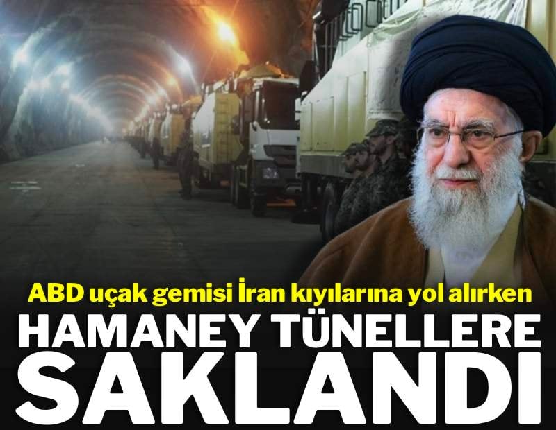 ABD'nin uçak gemisi İran kıyılarına geldi, Hamaney yer altına çekildi