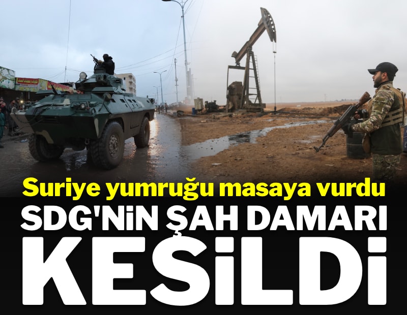 Suriye'de yumruk masaya vuruldu: SDG'nin can damarı kesildi