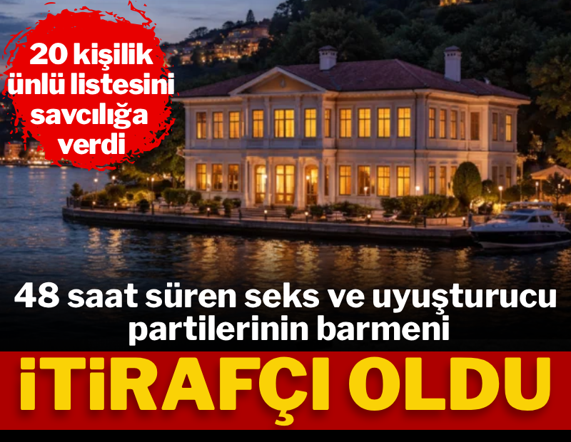 48 saat süren uyuşturucu ve seks partilerinin barmeni itirafçı oldu