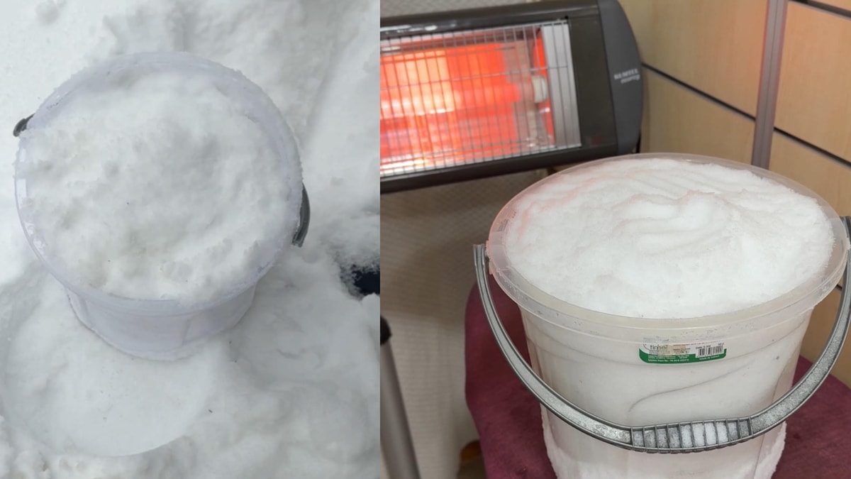 Bu mahallelerde halk, kar eriterek susuzluğa direniyor