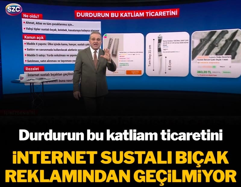 Durdurun bu katliam ticaretini! İnternet sustalı bıçak reklamından geçilmiyor