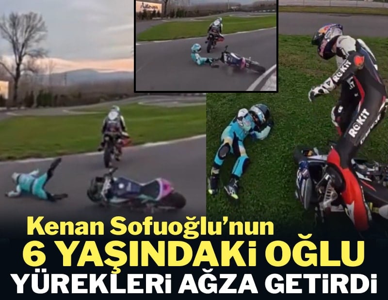 Sofuoğlu'nun 6 yaşındaki oğlu Zayn yürekleri ağza getirdi