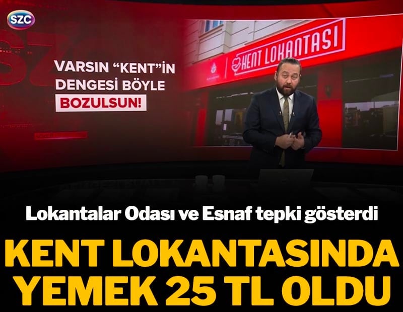 İzmir'de bazı Kent Lokantalarında yemek 25 TL oldu! Lokantacılar Odası ve Esnaf tepki gösterdi