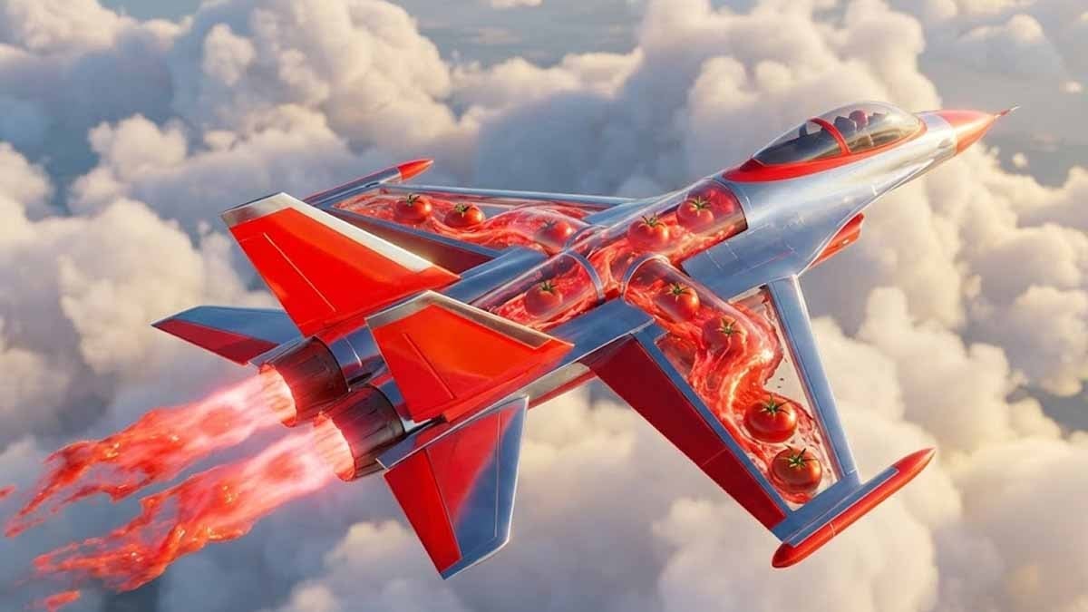 Uçakları artık domatesler uçuracak