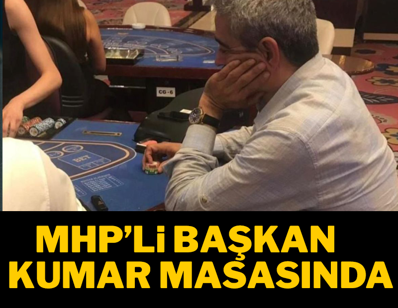 MHP Aydın İl Başkanı Haluk Alıcık kumar masasına görüntülendi!