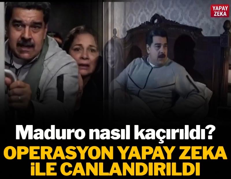 Maduro'nun yakalanma anı yapay zeka ile canlandırıldı