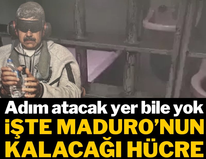 İşte Maduro'nun kalacağı hücre! Adım atacak yer bile yok