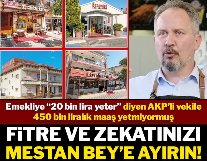 Fitre ve zekatlarınızı Mestan Bey’e verin
