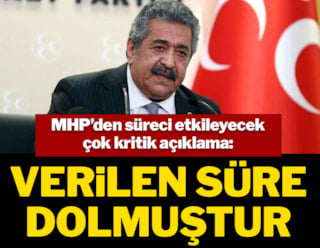 MHP'li Feti Yıldız: YPG/SDG'ye verilen süre doldu