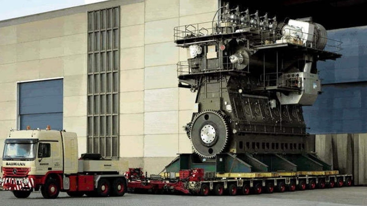 Dünyanın en büyük motoru: Günde 250 ton yakıt tüketiyor