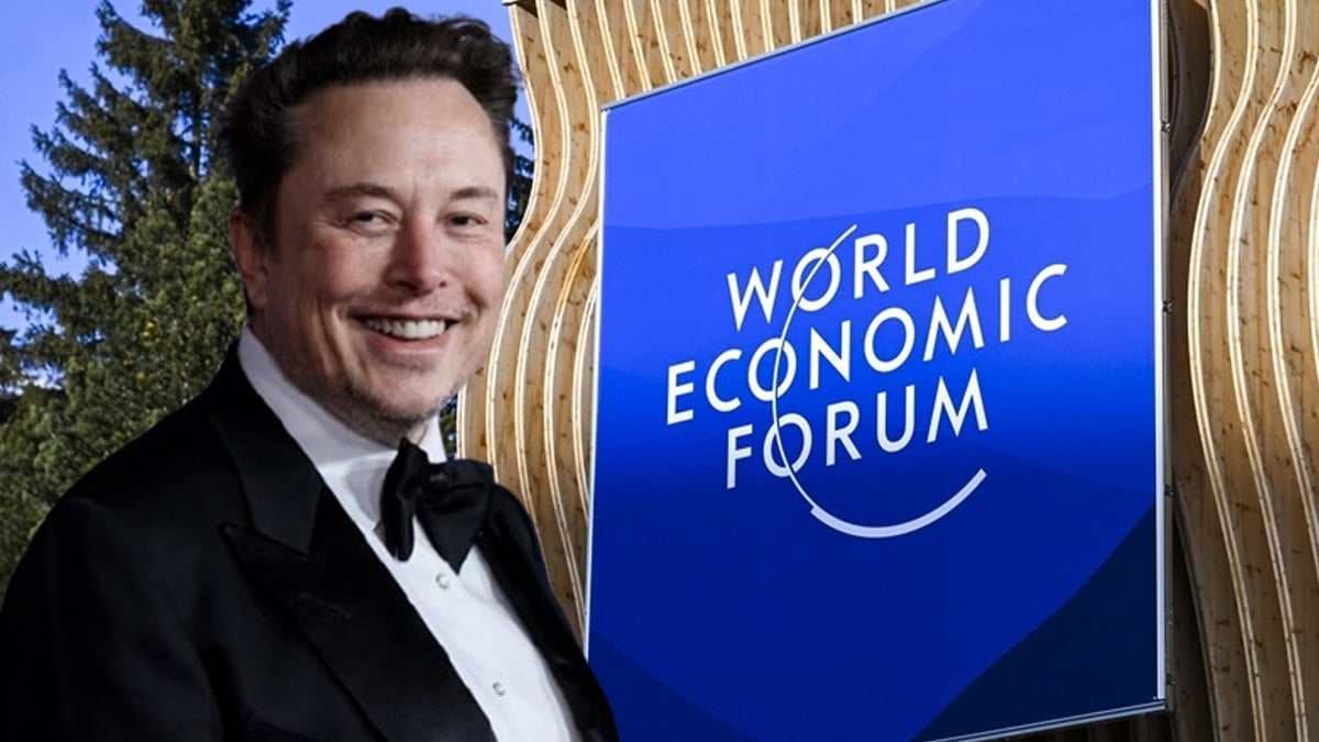Elon Musk'tan Davos'ta sürpriz konuşma