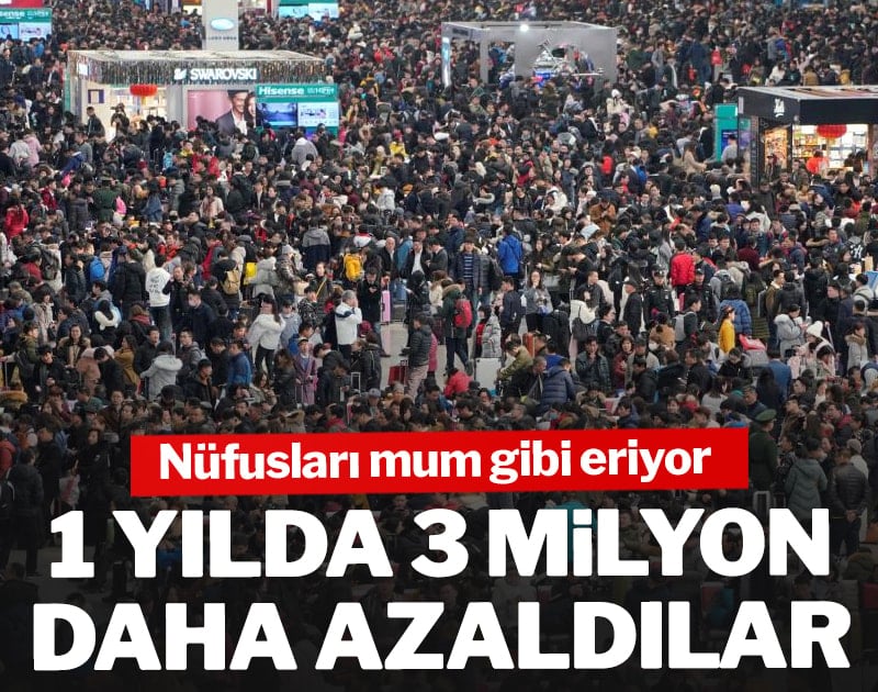Nüfusları mum gibi eriyor! 1 yılda 3 milyon daha azaldılar
