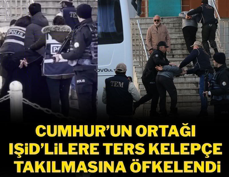 Cumhur'un ortağı IŞİD'lilere ters kelepçe takılmasına öfkelendi