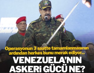 Maduro 3 saatte yakalandı... Herkes merak etti: Venezuela'nın askeri gücü ne?