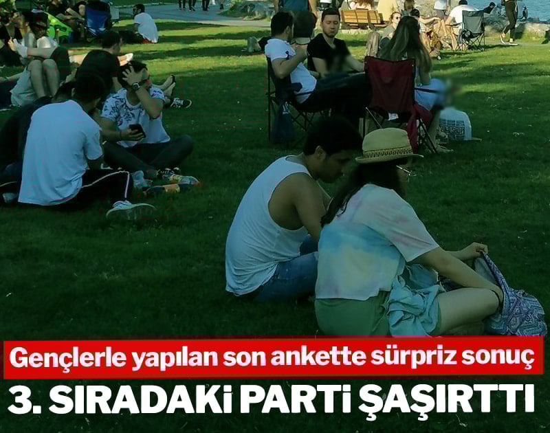 Gençlerle yapılan ankette sürpriz sonuç: 3. sıradaki parti şaşırttı