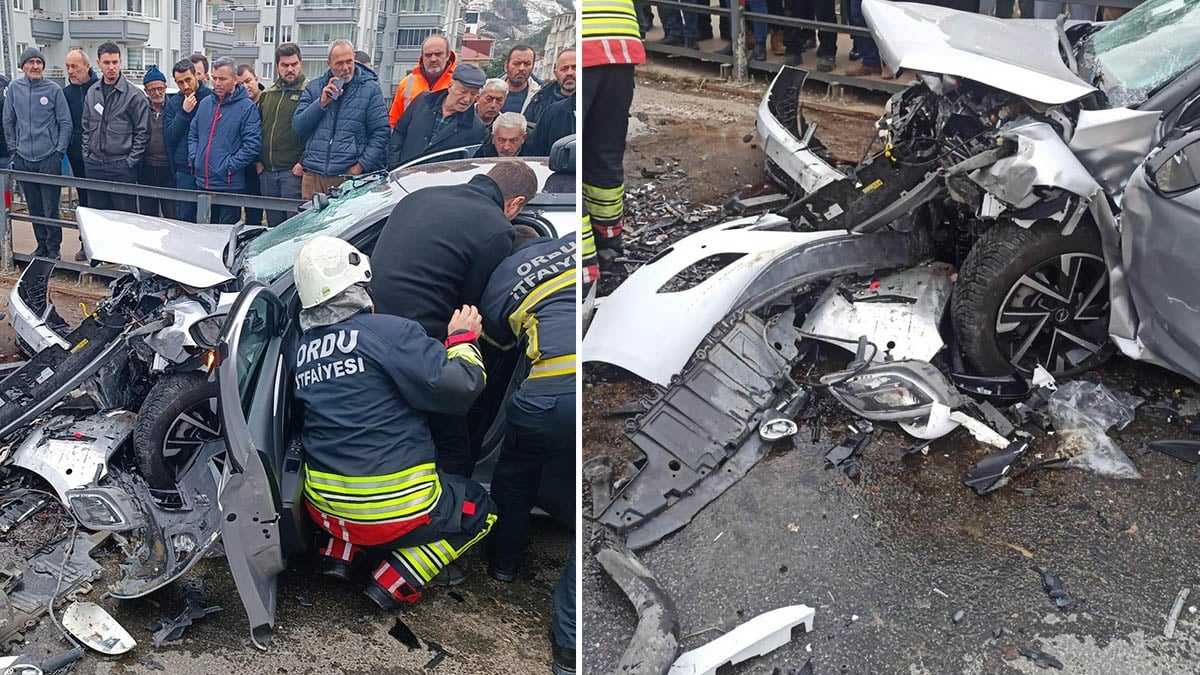 Ordu'da korkunç kaza! 2'si çocuk 5 kişi vardı...