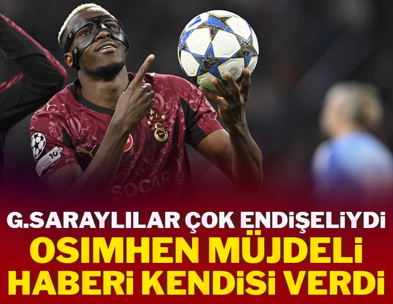 Taraftarlar endişeliydi! Osimhen müjdeyi verdi