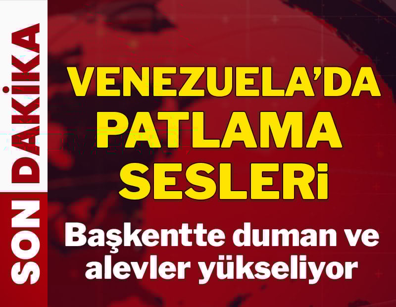 Venezuela'da patlama sesleri: Birçok yerden duman yükseliyor