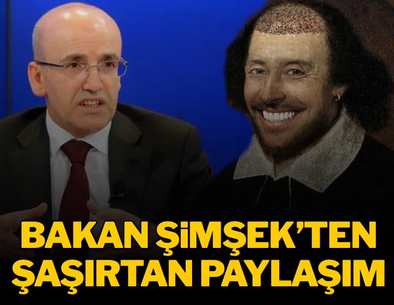 Mehmet Şimşek'ten şaşırtan paylaşım