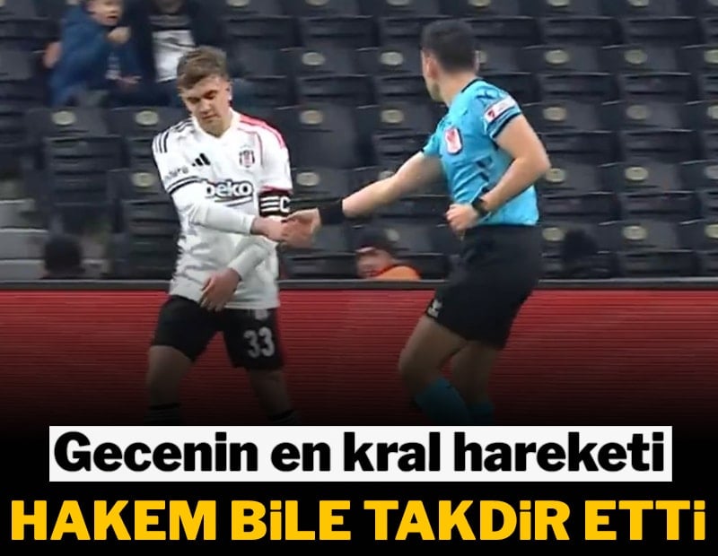 Gecenin en kral hareketi Hakem bile takdir etti