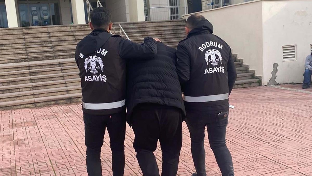 24 yıl hapis cezası bulunan firari Bodrum’da yakalandı