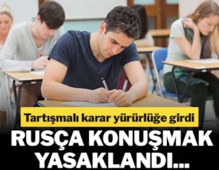 Tartışmalı karar yürürlüğe girdi! Rusça konuşmak yasaklandı...
