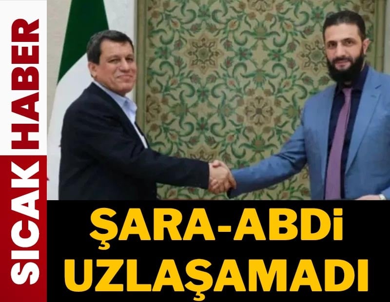 Şara ve Abdi görüşmesi olumsuz sonuçlandı iddiası