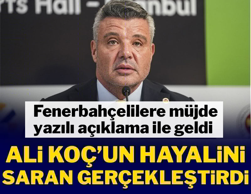 Ali Koç'un hayalini Sadettin Saran gerçekleştirdi! Fenerbahçe Bankalar Birliği'nden çıktı