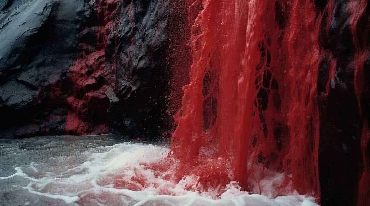 Kan Şelalesi'nin altından bambaşka bir dünya çıktı