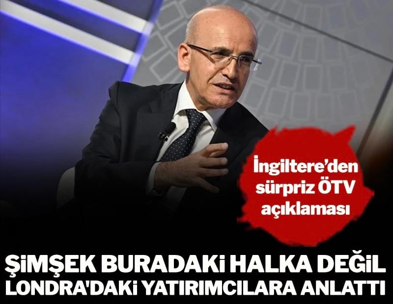 Şimşek buradaki halka değil Londra’daki yatırımcılara anlattı