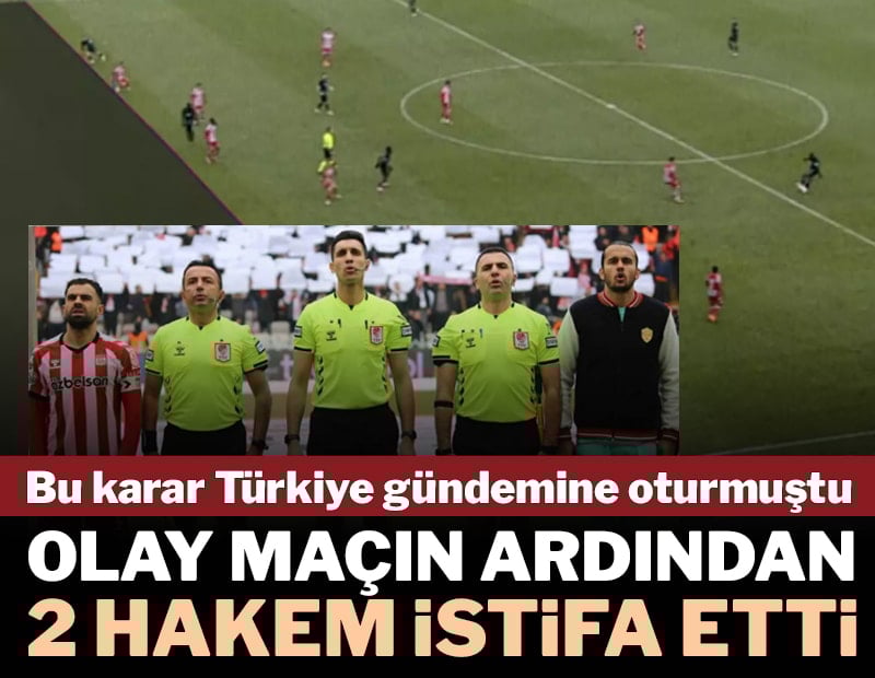 Ortalığı karıştıran pozisyon sonrası iki hakem istifa etti!